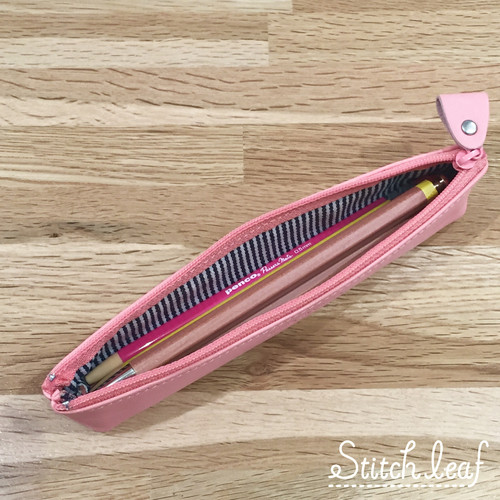 SLIP-ONノワール プチペンケース TBL ターコイズブルー | Stitch