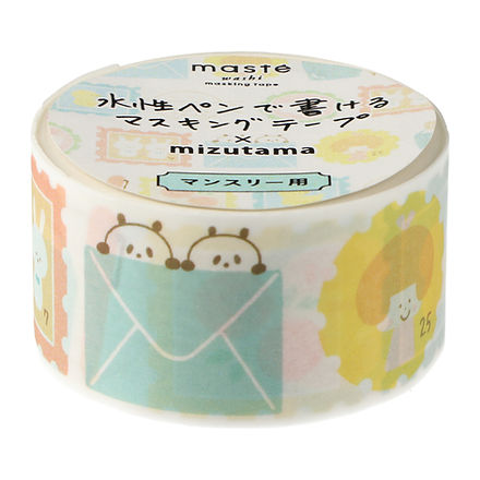 mizutama・水性ペンで書けるマスキングテープ・切手 MST-FA29-B