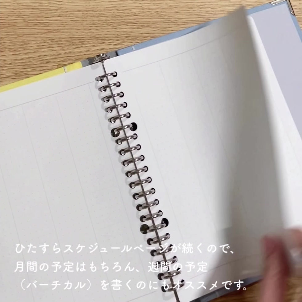 サムネイル： ステッチリーフ のルーズリーフ⑦両面スケジュール