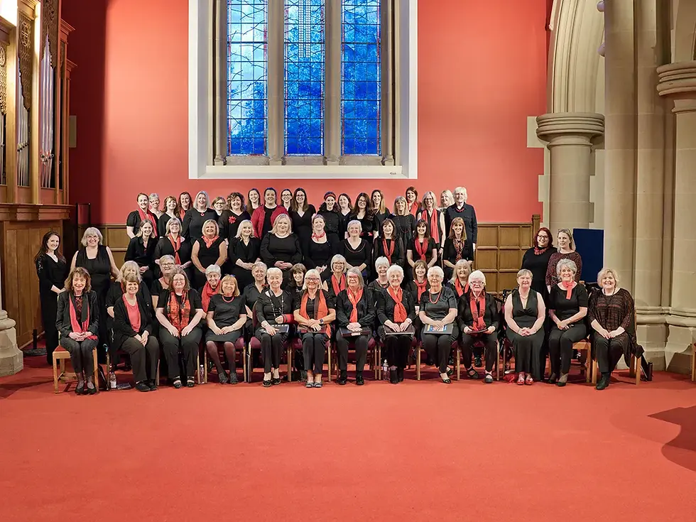 Legacy Choir on stage in Sherbrooke Mosspark Parish Church
