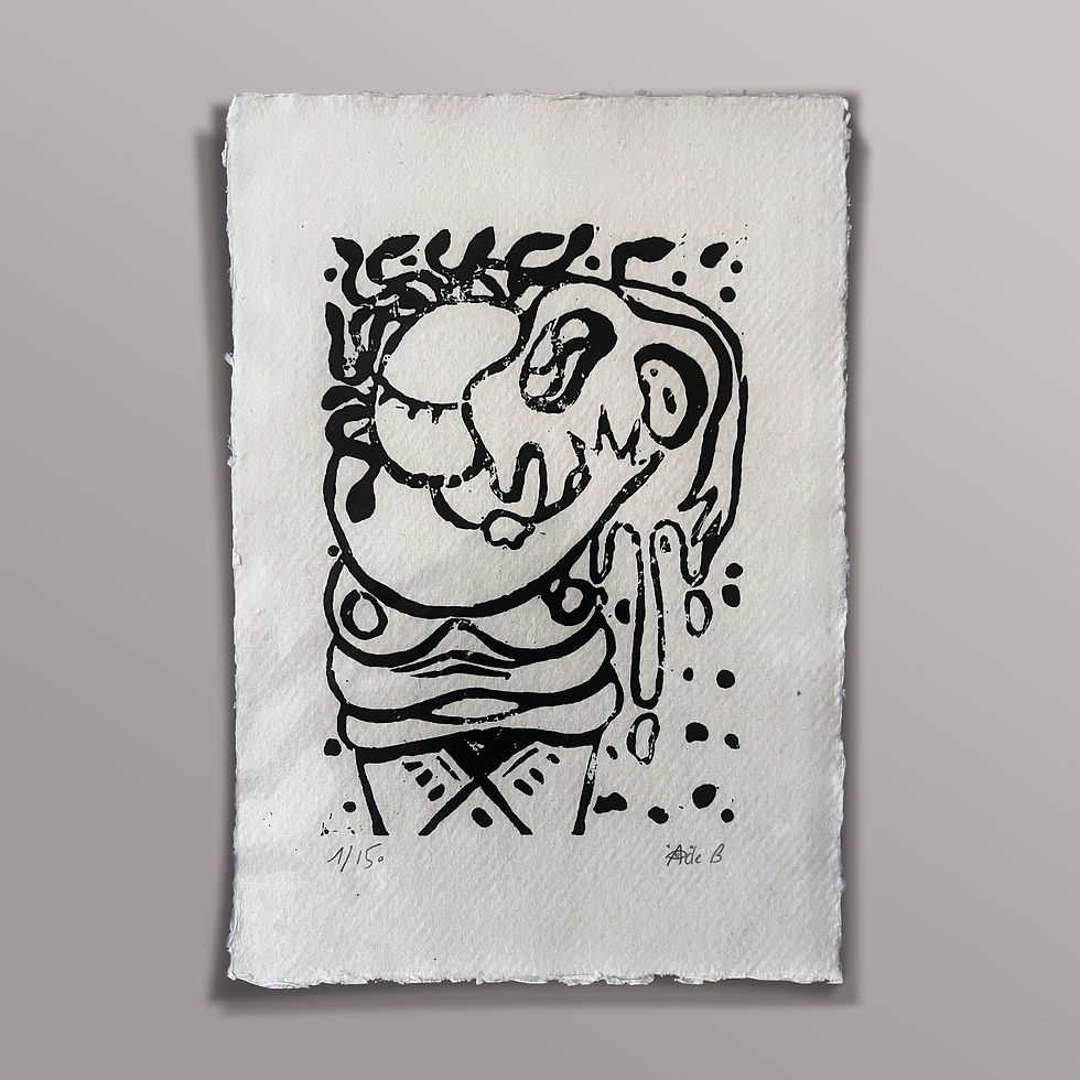 Thumbnail: Lino Medusa black ink