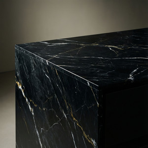 Volcanic Black Marble Installation