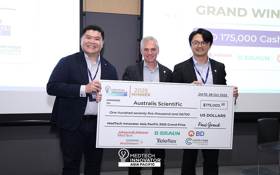 MedTech Innovator Asia Pacific Names Australis Scientific Top Innovator in 2025 Grand Finals Competition