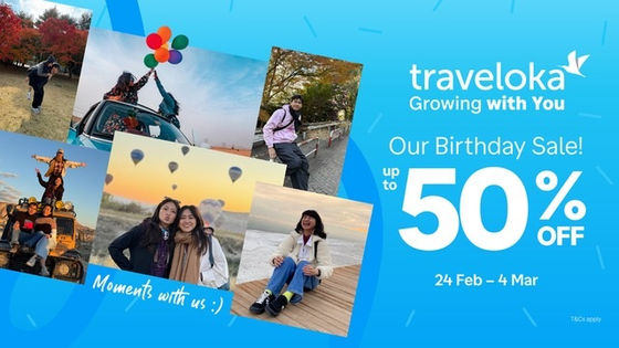 TRAVELOKA MARKS OVER A DECADE OF INNOVATION WITH EXCLUSIVE BIRTHDAY SALE FOR MILLIONS WORLDWIDE