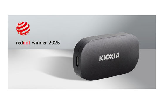 Kioxia Portable SSD Bags Red Dot Design Award 2025