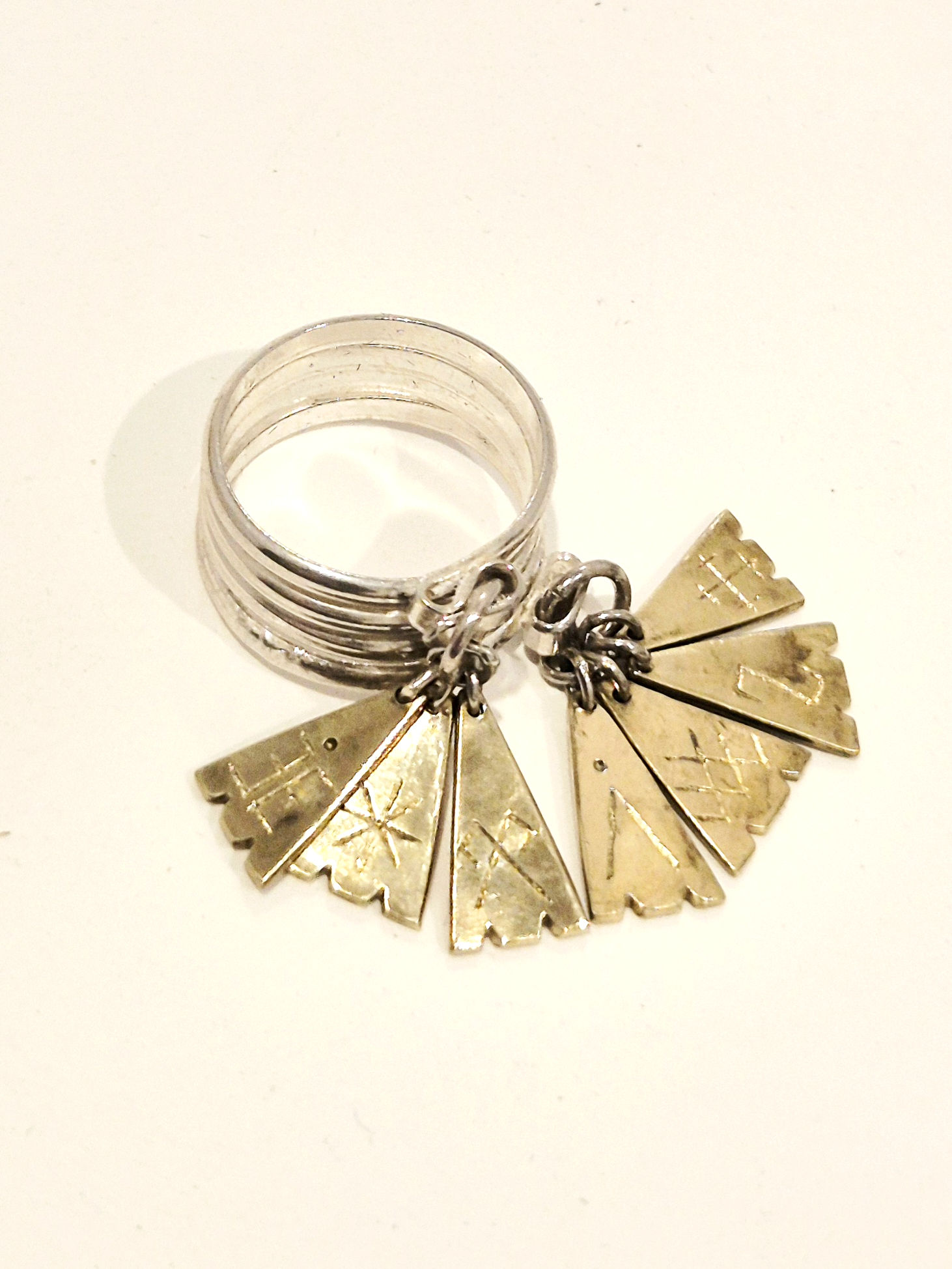 Septiņdienu - Sterling Silver & Brass