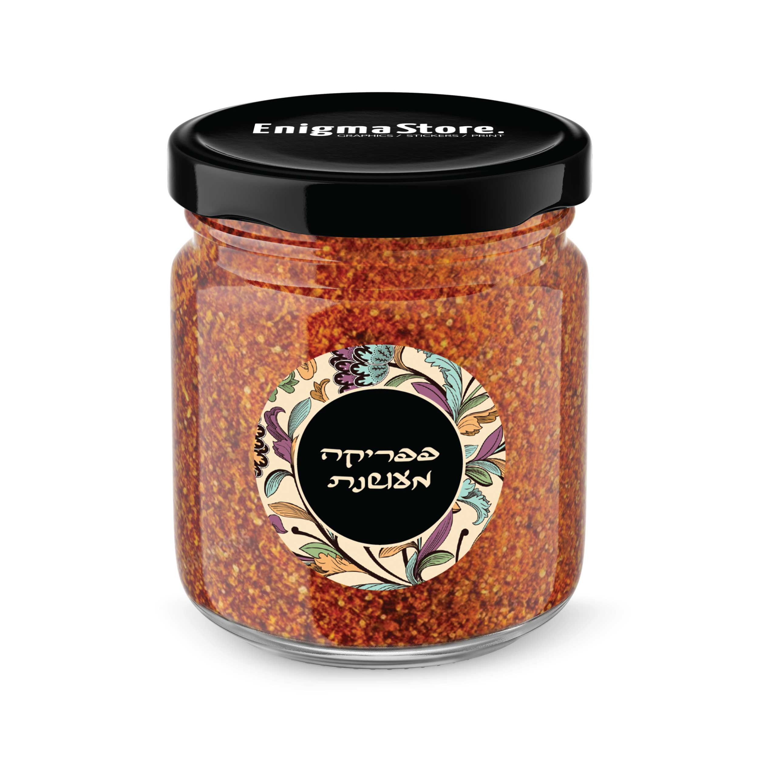 סט מדבקות תבלינים מעוצבות בסגנון אותנטי עיטורים