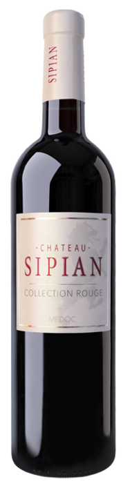 Bouteille SIPIAN Collection Rouge, design épuré, vin français moderne taillé pour les plus belles tables