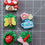 Thumbnail: Needle Minder - Spring Delights. Insects, Toadstool Fairy House, Flowers