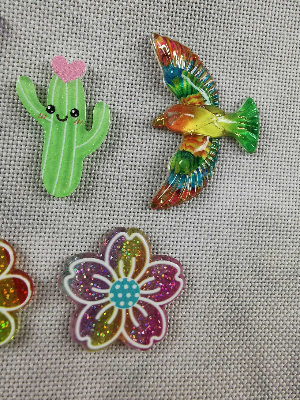 Thumbnail: Needle Minder - Glitter Flowers & Catcus, Beautiful Birds