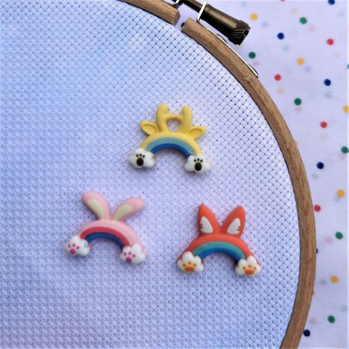 Needle Minder - Mini Rainbow Ears. Bunny Rabbit, Giraffe, Fox.