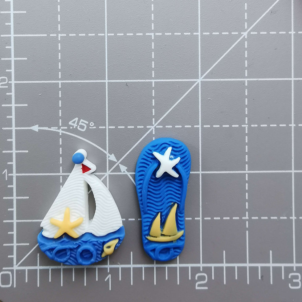 Thumbnail: Needle Minder - Sail Boat & Flip Flop.