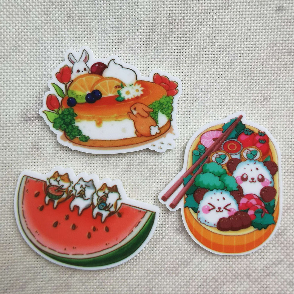 Needle Minder - Cute Food. Cats, Bunnies, Panda Bento.