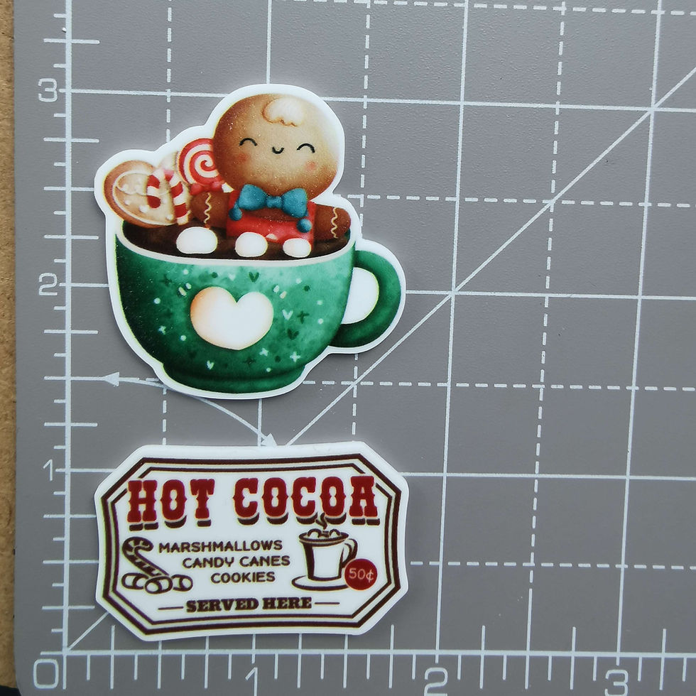 Thumbnail: Needle Minder -  Hot Cocoa, Marshmallow Gingerbread Man Cup