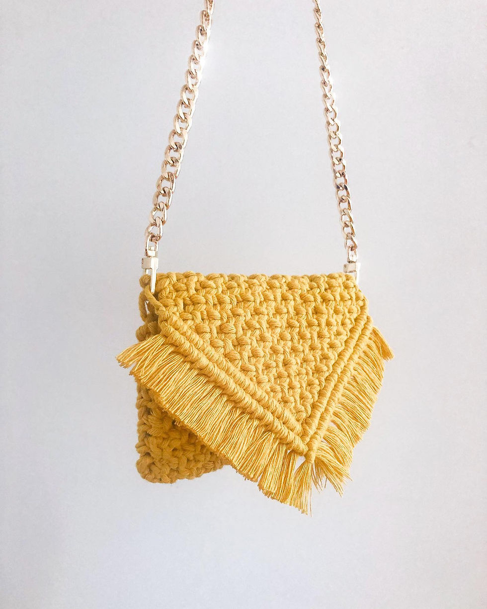 Miniature : Sac en macramé "Jade"