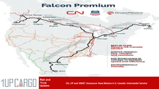 CN, UP and GMXT announce new transformational Mexico-US-Canada intermodal service.