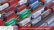 Canada’s dockworkers strike impacts freight rail operations