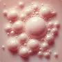 DALL·E 2024-10-15 17.31.55 - A close-up of bubbles in a liquid with a milky, soft pinkish