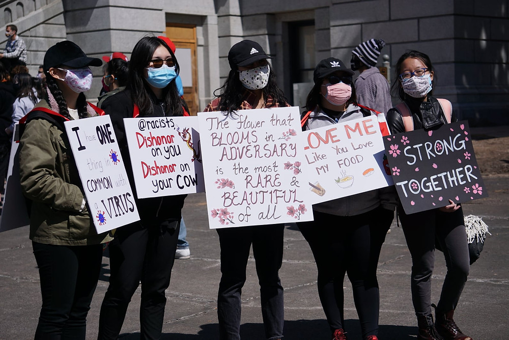 Left to right: Enkhjin Enkhsaikhan, Soyongo Sukhtugs, Ella Yambao, Kalia Lo, and Amy Yang