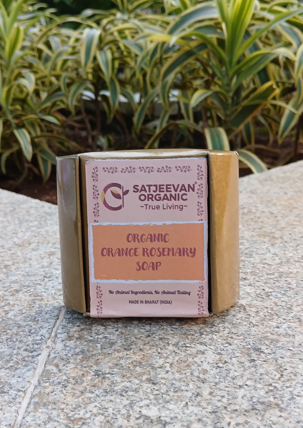 Satjeevan Organic Orange Rosemary Soap