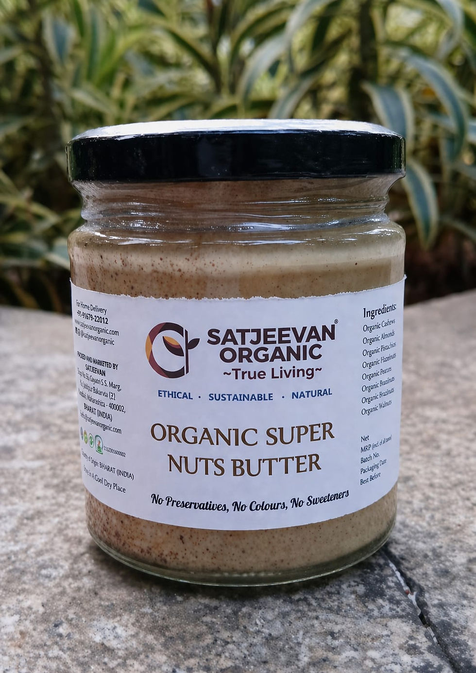 Satjeevan Organic Super Nuts Butter 200g