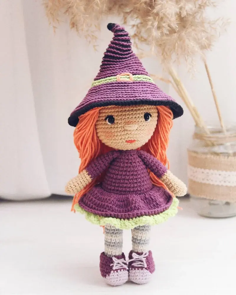 Bruja halloween Amigurumi Patron Gratis