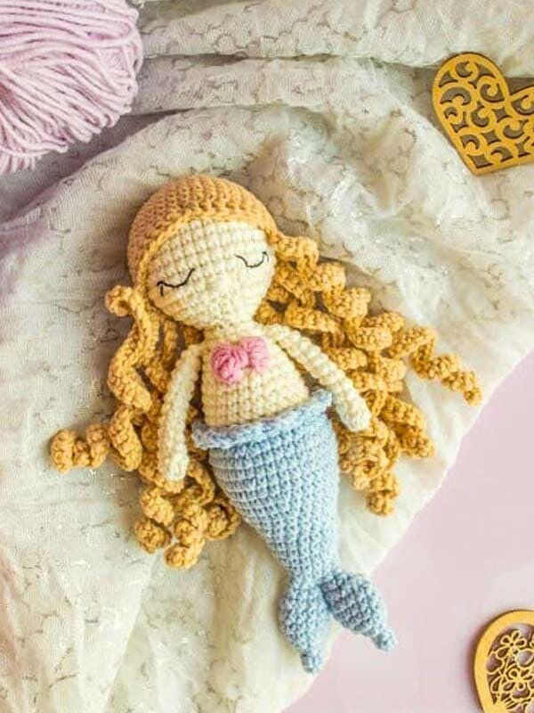 Patrón de sirena amigurumi gratis
