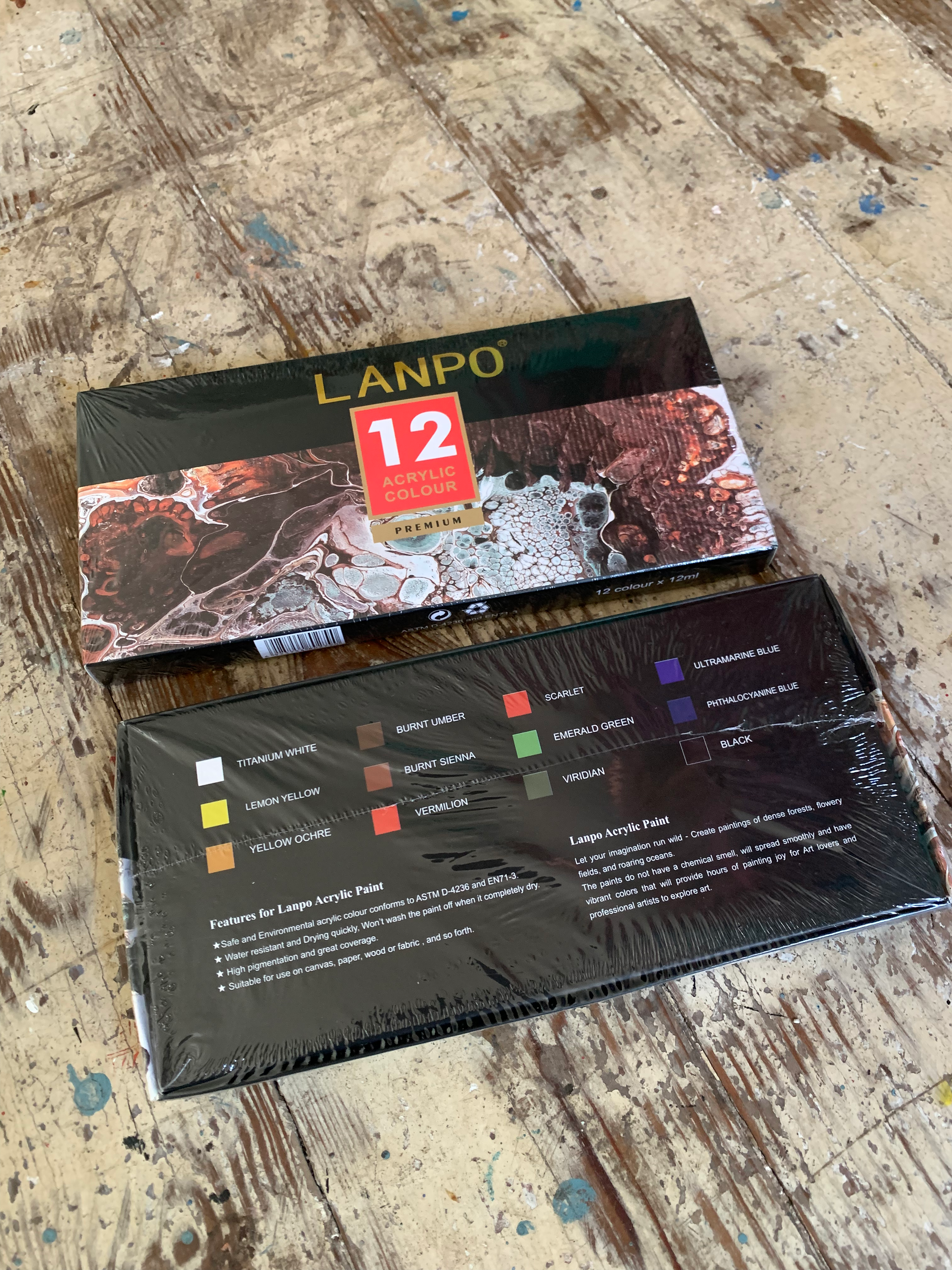 Acrilicos Lampo 12 colores