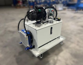 Hydraulic unit for sawing machine oil control