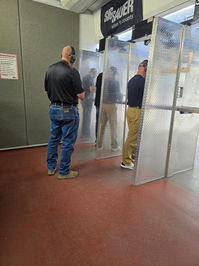 Students at Indoor Range