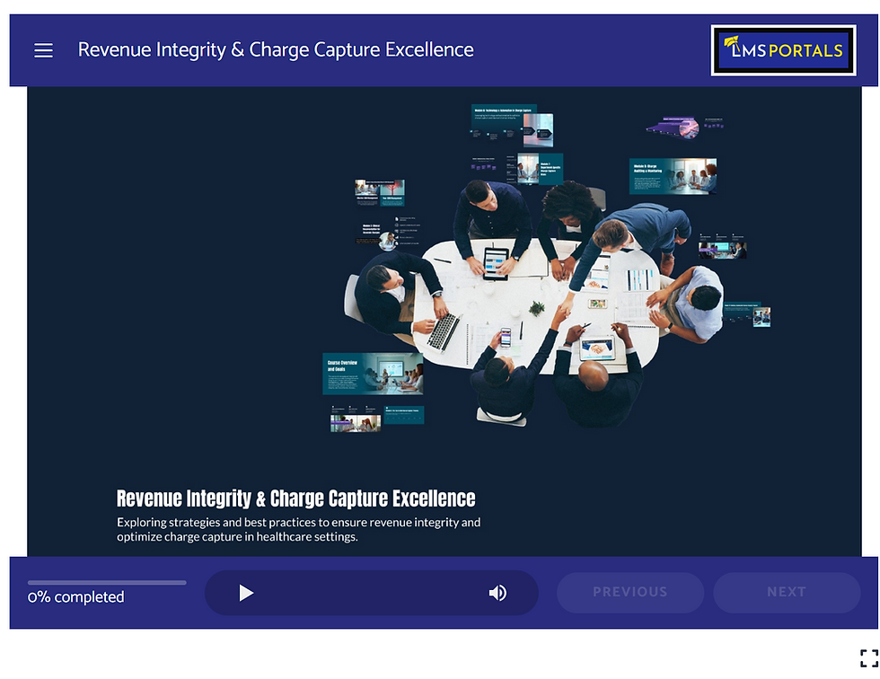 Revenue Integrity and Charge Capture Excellence: Comprehensive Training