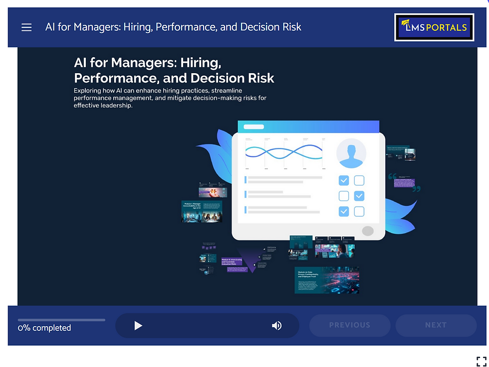 Introducing AI for Managers: Hiring, Performance, and Decision Risk