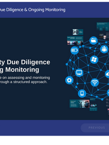 Third-Party Due Diligence & Ongoing Monitoring Training