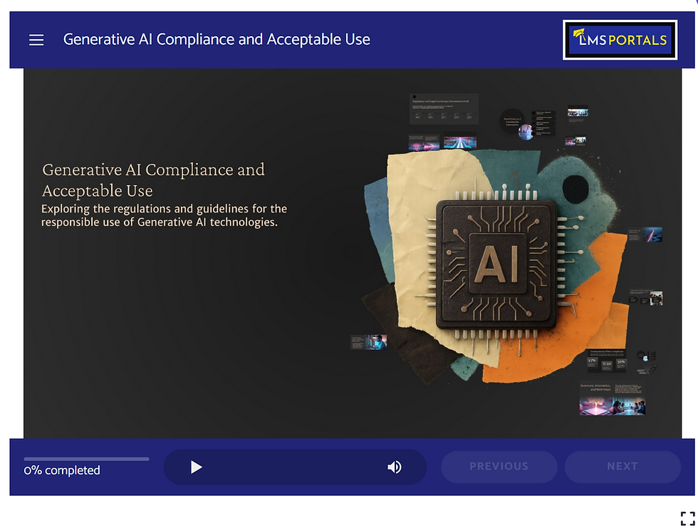Managing Generative AI Risk Through Compliance Training