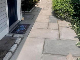 Stone Risers and Bluestone  Steps and Landing