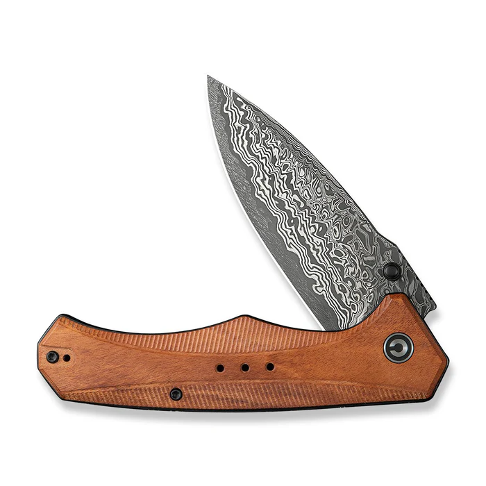CIVIVI Photonix Flipper & Thumb Stud Knife … (3.7" Damascus Blade) C23081B-DS1