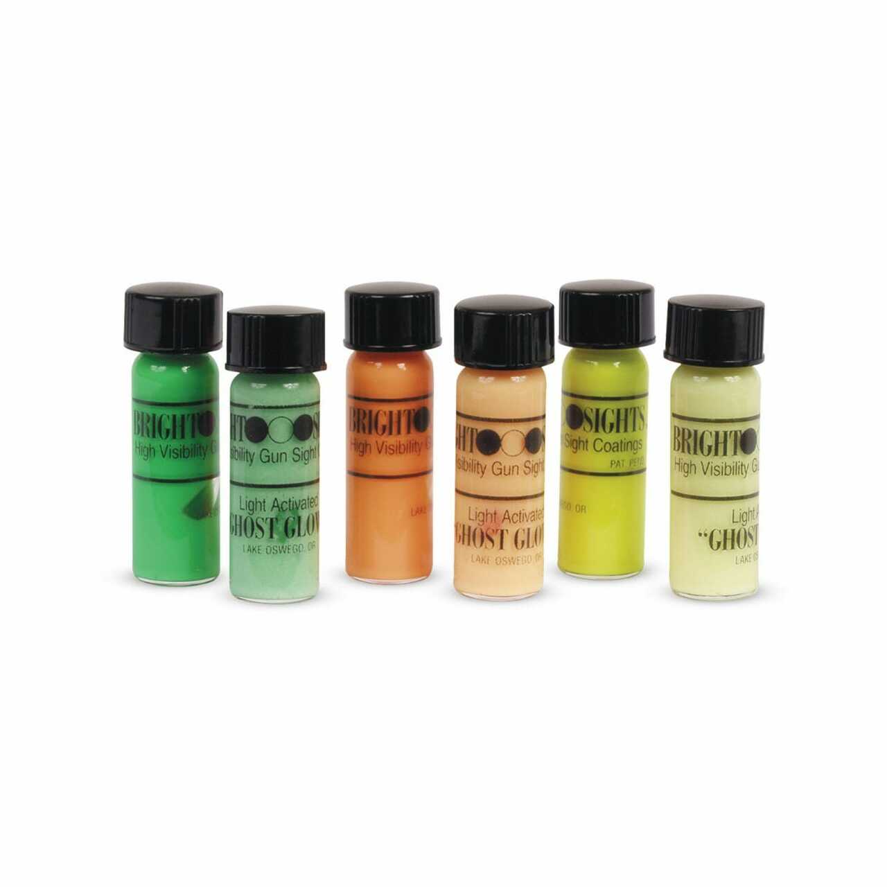 GLO-BRITE Hi-Visibility Paint Kit - Day-Brite (3 Colors) + Ghost Glow (3 Colors)