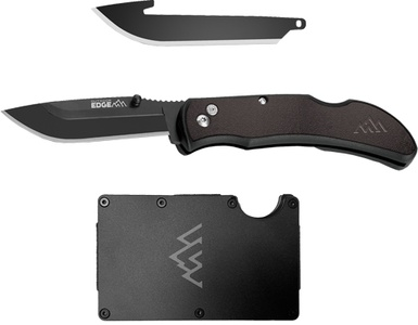 Outdoor Edge 3" Razor Carry + Wallet (2 Blades)