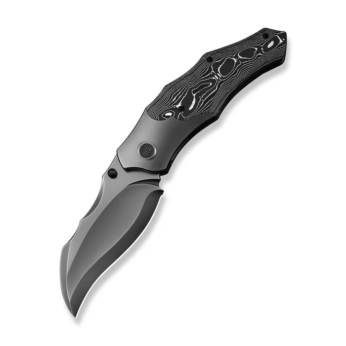 Orc Boss Thumb Stud Knife Polished Gray … (3.82" Polished Gray CPM 20CV Blade)