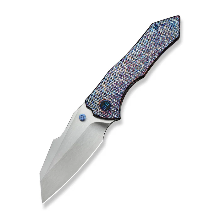 High-Fin XL Thumb Stud Knife Diamond Patterned … Rubbed Satin CPM 20CV Blade)