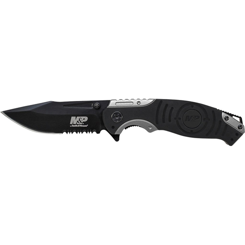 Liner Lock, 8Cr13MoV Drop Point Blade, Thumb … Index Flipper, Black/Grey Handle