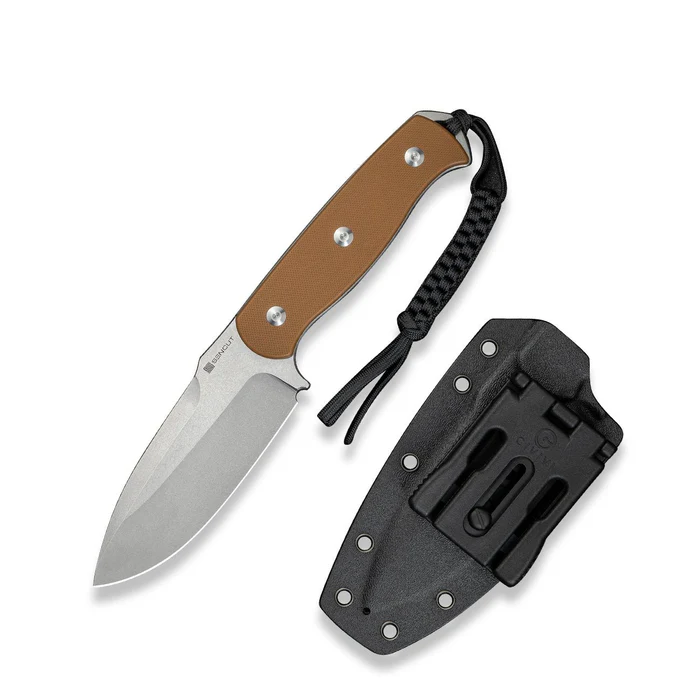 Toxodon Fixed Blade Knife 4.57" Satin 9Cr18MoV … G10 Handle & Kydex Sheath