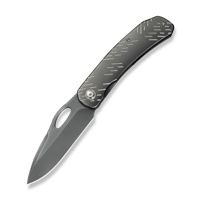 WEKNIFE Inmate Front Flipper & Thumb Hole Knife … Polished Gray CPM 20CV Blade)