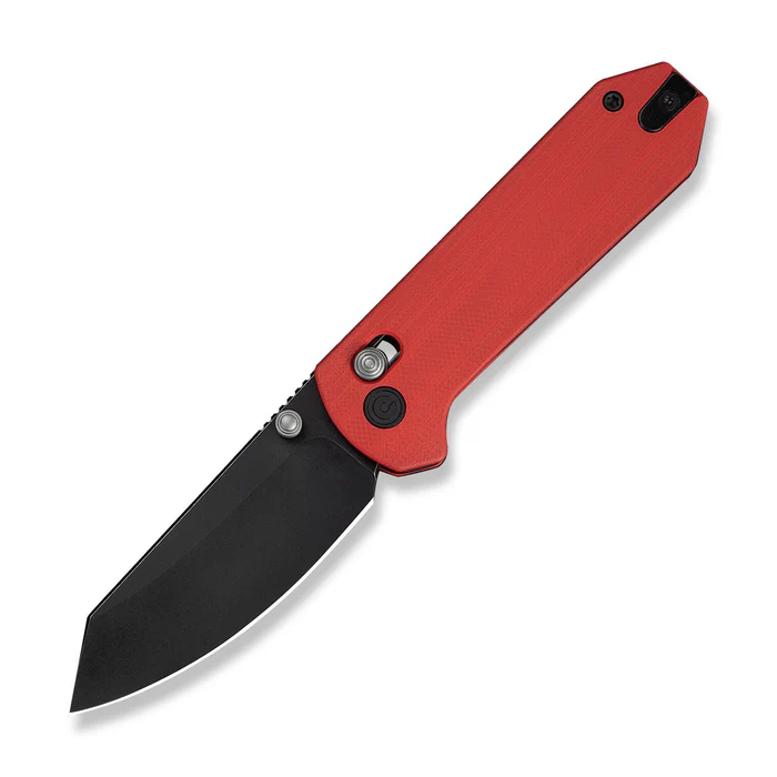 Yonder Thumb Stud & Crossbar Lock Knife Red G10 … Stonewashed 14C28N Blade)