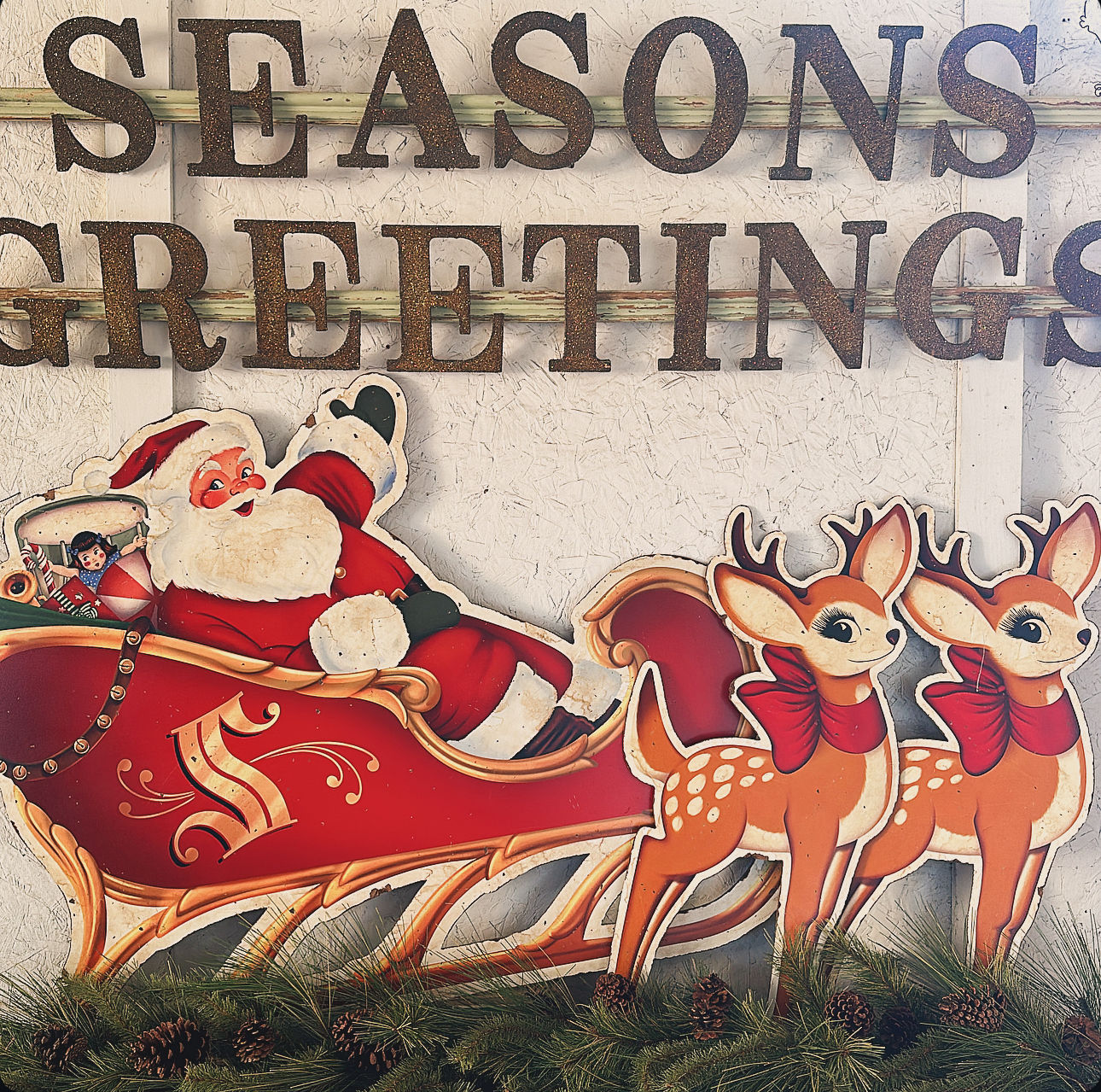 Santa's Sleigh & Reindeer