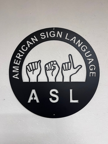 American Sign Language Metal Sign, ASL Sign, | Rusticdesigns4you