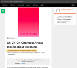 Artists on Art Education