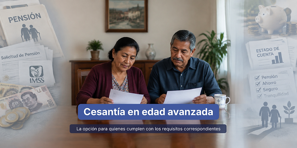 Pensión por cesantía en edad avanzada