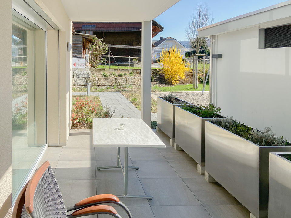 Apartmenthaus Dagmersellen, Terrasse