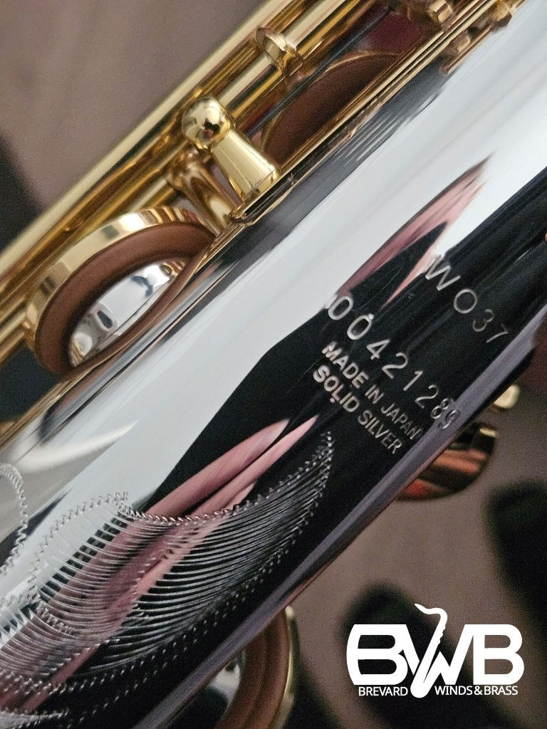 Thumbnail: YANIGISAWA SWO37 SOLID SILVER 2-PIECE SOPRANO SAXOPHONE